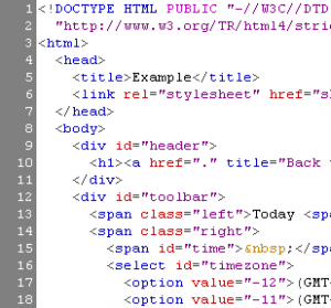 HTML Example