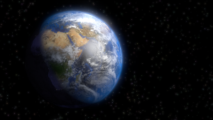 the earth in outer space