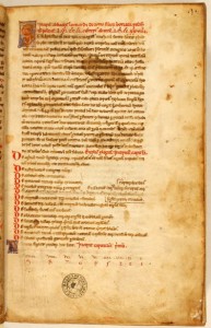 The first page of a copy of the 1228 edition of Liber abbaci 