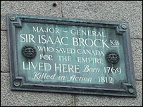 The plaque above Boots in the High Street
